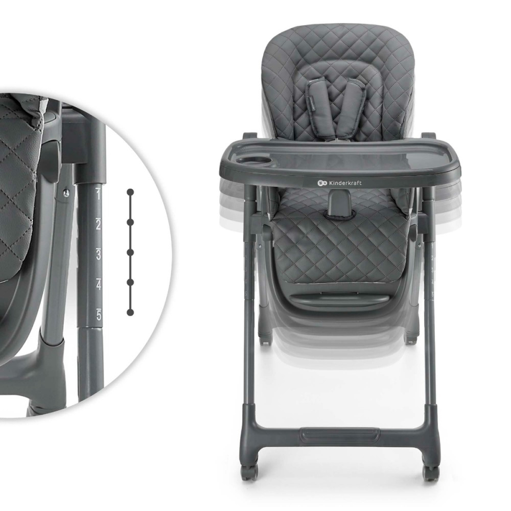 Kinderkraft Tulo - стільчик для годування 3в1 • Grey (KHTULO00GRY0000) Kinderkraft Tulo - стільчик для годування 3в1 • Grey (KHTULO00GRY0000)