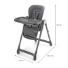 Kinderkraft Tulo - стільчик для годування 3в1 • Grey (KHTULO00GRY0000)