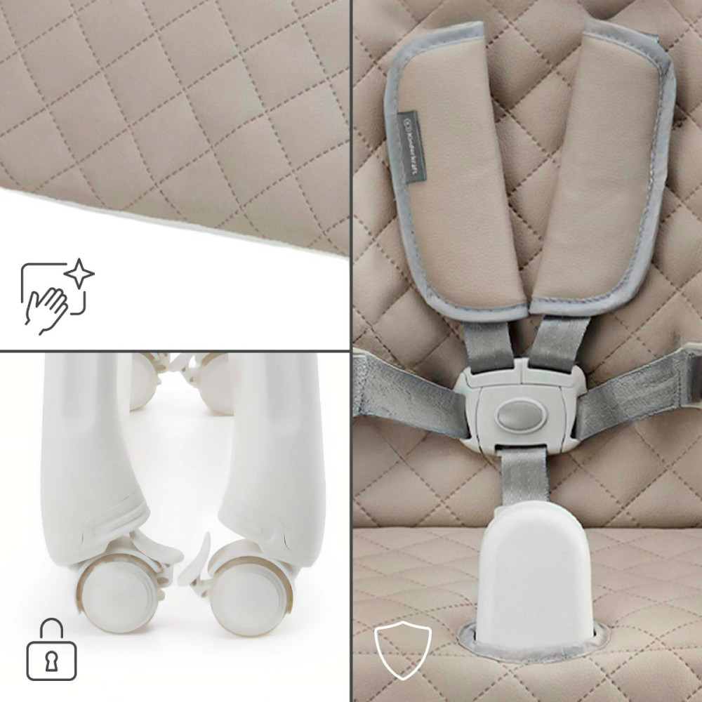 Kinderkraft Tulo - стільчик для годування 3в1 • Beige (KHTULO00BEG0000) Kinderkraft Tulo - стільчик для годування 3в1 • Beige (KHTULO00BEG0000)