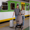 Carrello Magia CRL-6555 2025 - легка дитяча коляска 2в1 Каррелло Магія, компактний візок для подорожей, люлька складається разом із рамою, розмір ручної поклажі • Glace Pink