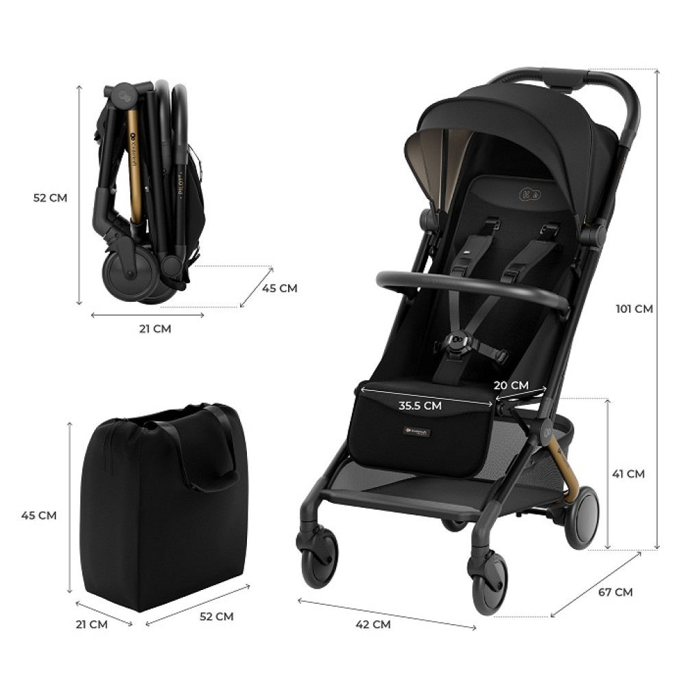 Kinderkraft Pilot 2 • прогулочная коляска • Midnight Black (SPILO02BLK0000) Kinderkraft Pilot 2 • прогулочная коляска • Midnight Black (SPILO02BLK0000)