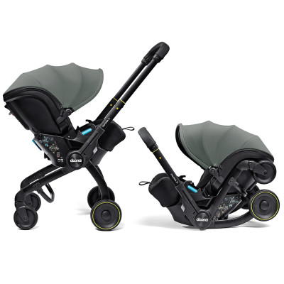 Doona X - автокрісло-коляска i-Size для новонародженого (40-85 см), схвалена для літака • Slate Green (Forest Grey)