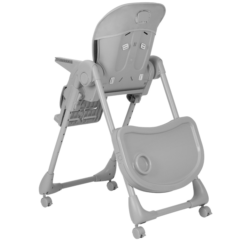 Carrello Lotus CRL-12101 - стульчик для кормления на колесах, шезлонг, регулировка по высоте и спинки, дуга с игрушками • Alba Grey Carrello Lotus CRL-12101 - стульчик для кормления на колесах, шезлонг, регулировка по высоте и спинки, дуга с игрушками • Alba Grey