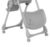 Carrello Lotus CRL-12101 - стульчик для кормления на колесах, шезлонг, регулировка по высоте и спинки, дуга с игрушками • Alba Grey