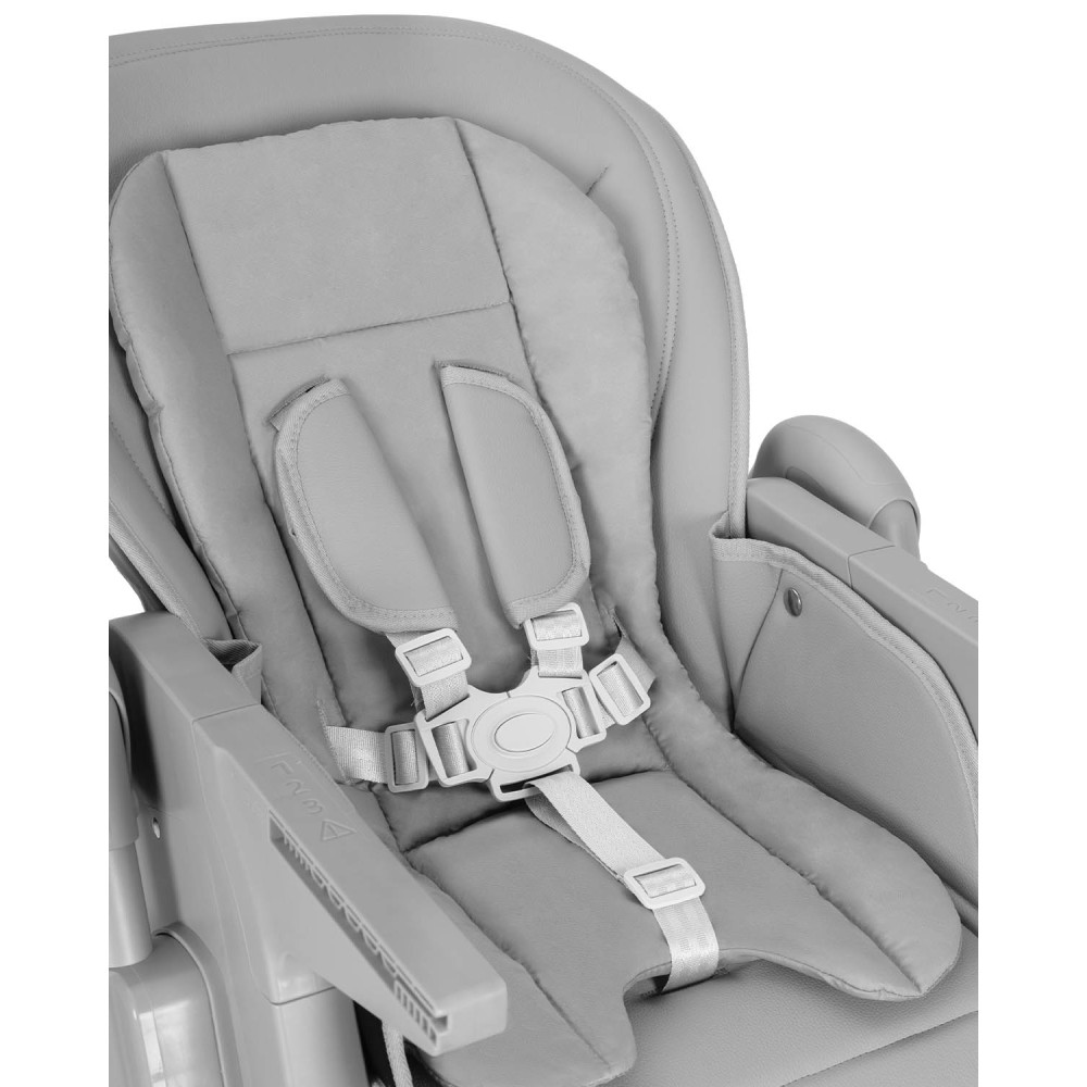 Carrello Lotus CRL-12101 - стульчик для кормления на колесах, шезлонг, регулировка по высоте и спинки, дуга с игрушками • Alba Grey Carrello Lotus CRL-12101 - стульчик для кормления на колесах, шезлонг, регулировка по высоте и спинки, дуга с игрушками • Alba Grey
