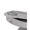 Carrello Lotus CRL-12101 - стульчик для кормления на колесах, шезлонг, регулировка по высоте и спинки, дуга с игрушками • Alba Grey