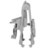 Carrello Lotus CRL-12101 - стульчик для кормления на колесах, шезлонг, регулировка по высоте и спинки, дуга с игрушками • Alba Grey