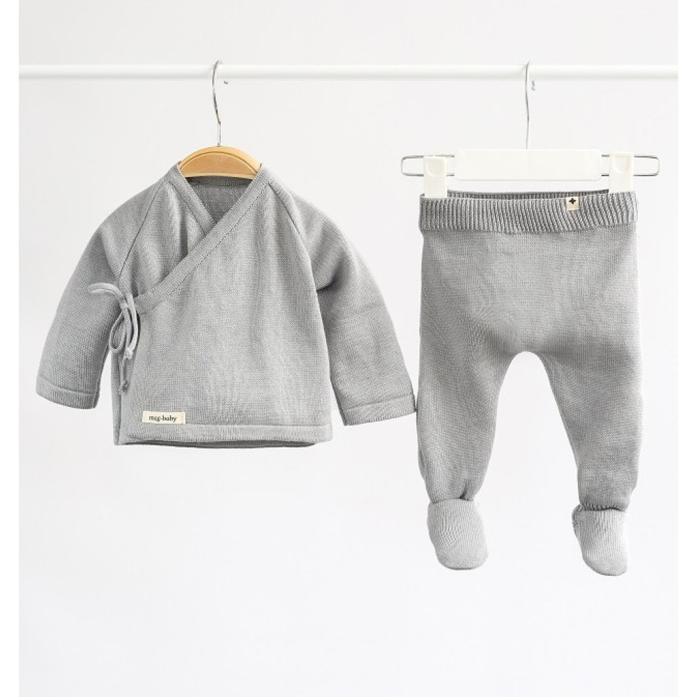 MagBaby Lori - комплект распашонки и ползунков, 56р • Серый (132500)