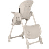 Carrello Lotus CRL-12101 - стульчик для кормления на колесах, шезлонг, регулировка по высоте и спинки, дуга с игрушками • Dune Beige