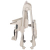 Carrello Lotus CRL-12101 - стульчик для кормления на колесах, шезлонг, регулировка по высоте и спинки, дуга с игрушками • Dune Beige