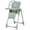 Carrello Lotus CRL-12101 - стульчик для кормления на колесиках, шезлонг, регулировка по высоте и спинке, дуга с игрушками • Noa Green