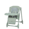 Carrello Lotus CRL-12101 - стульчик для кормления на колесиках, шезлонг, регулировка по высоте и спинке, дуга с игрушками • Noa Green