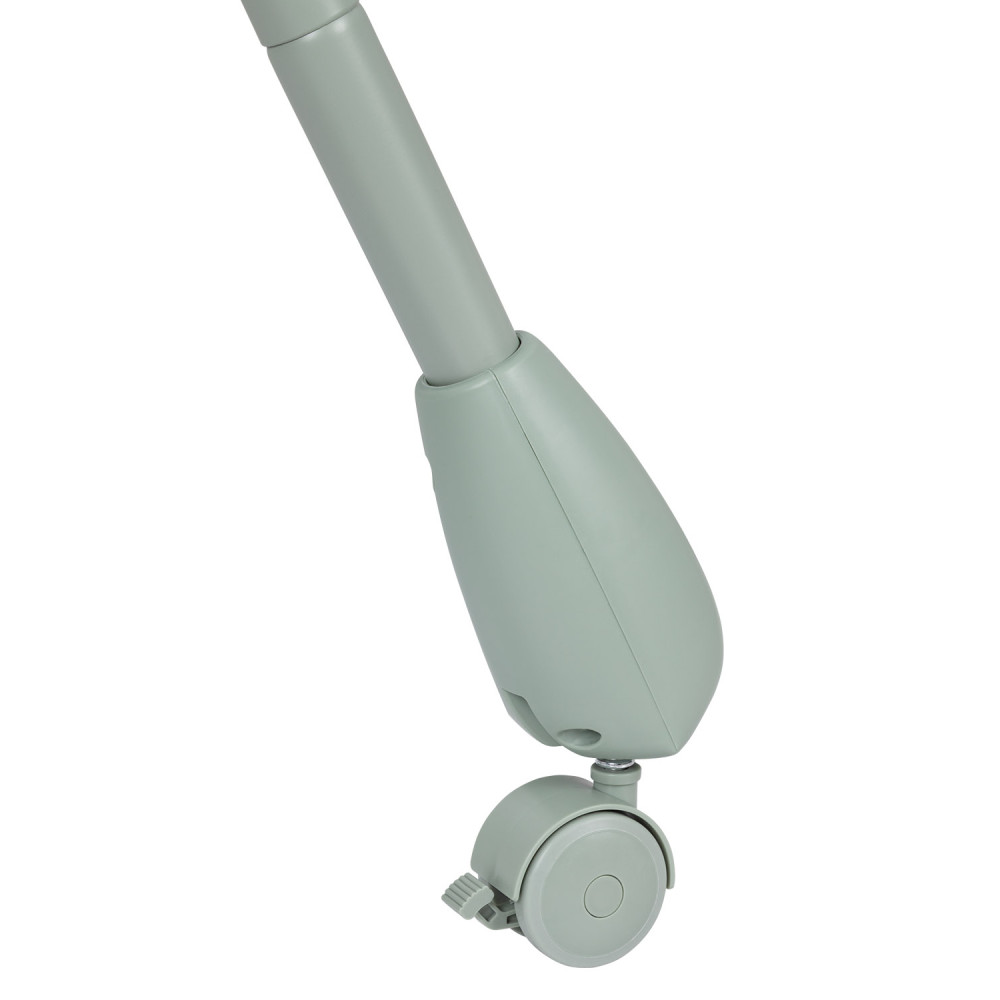 Carrello Lotus CRL-12101 - стульчик для кормления на колесиках, шезлонг, регулировка по высоте и спинке, дуга с игрушками • Noa Green