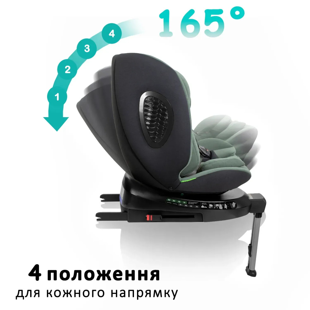 Bugs Aera 360° - детское автокресло i-Size (0 – 12 лет / 40 – 150 см) с функцией поворота 360 по ходу и против направления движения, боковая защита, крепление Isofix • Forest Pine Bugs Aera 360° - детское автокресло i-Size (0 – 12 лет / 40 – 150 см) с функцией поворота 360 по ходу и против направления движения, боковая защита, крепление Isofix • Forest Pine