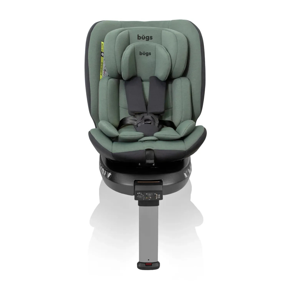 Bugs Aera 360° - детское автокресло i-Size (0 – 12 лет / 40 – 150 см) с функцией поворота 360 по ходу и против направления движения, боковая защита, крепление Isofix • Forest Pine Bugs Aera 360° - детское автокресло i-Size (0 – 12 лет / 40 – 150 см) с функцией поворота 360 по ходу и против направления движения, боковая защита, крепление Isofix • Forest Pine