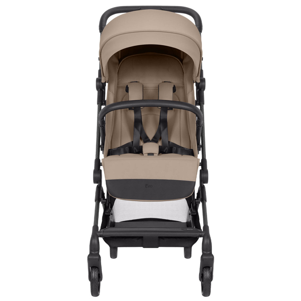 Carrello Evo CRL-5533 - легкая прогулочная коляска для путешествий, размер ручной клади, карбоновая рама • Parchment Beige