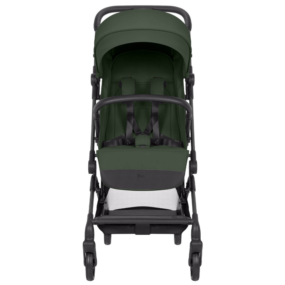 Carrello Evo CRL-5533 - легкий прогулянковий візок, прогулянкова коляска для подорожей, розмір ручної поклажі, карбонова рама • Chateau Green