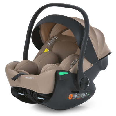 El Camino i-FLOW ME 1198 - автокресло для новорожденного i-Size, автолюлька 0+, раскл. в 4 положения (0 - 15 месяцев / 40 - 87 см) • Beige