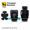 Bugs Aera 360° - детское автокресло i-Size (0 – 12 лет / 40 – 150 см) с функцией поворота 360 по ходу и против направления движения, боковая защита, крепление Isofix • Shadow Grey