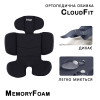 Bugs Aera 360° - детское автокресло i-Size (0 – 12 лет / 40 – 150 см) с функцией поворота 360 по ходу и против направления движения, боковая защита, крепление Isofix • Shadow Grey