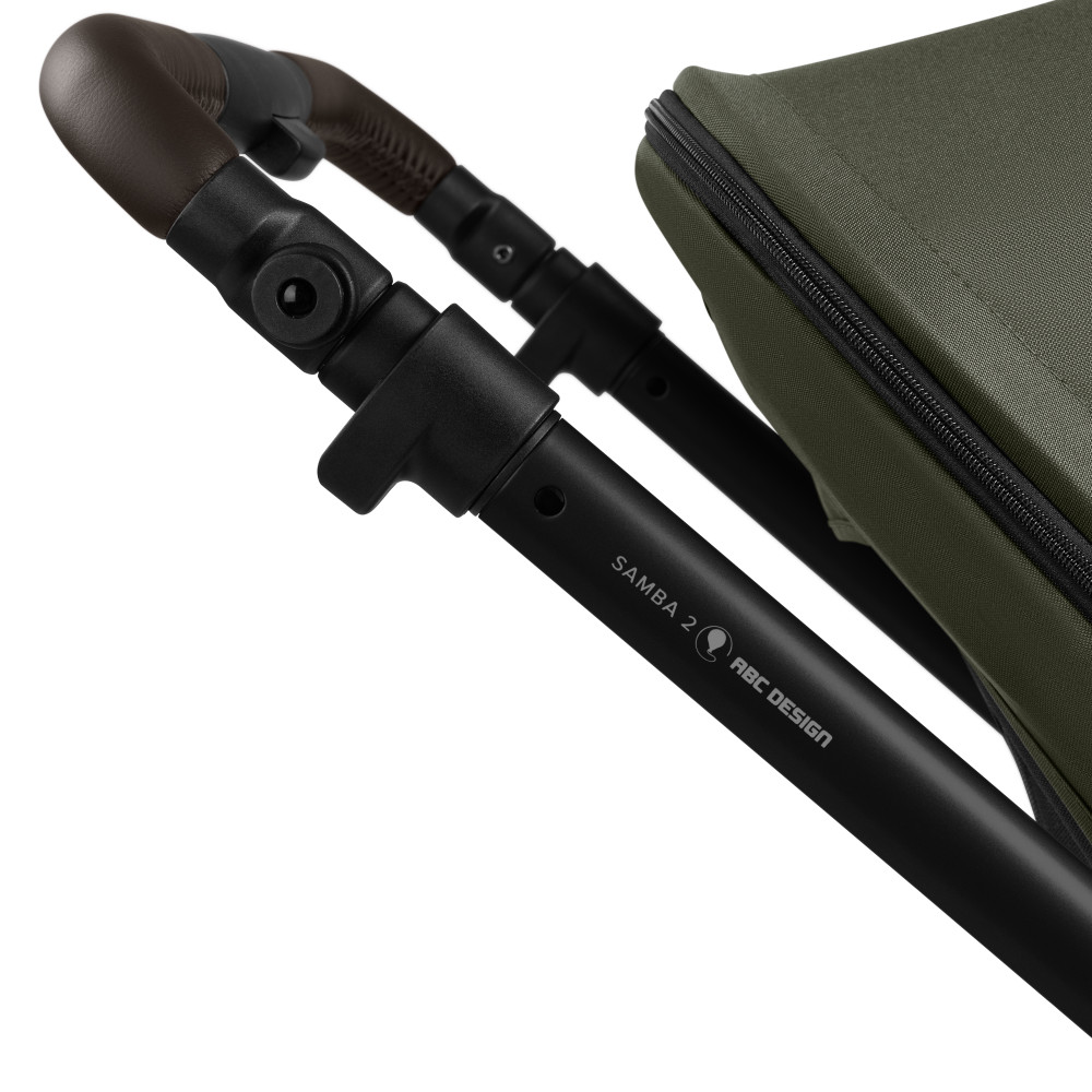 ABC Design Samba 2 - прогулочная коляска для путешествий, система безопасности HappyBelt, удобное складывание FlexiFold, большой корзина • Avocado