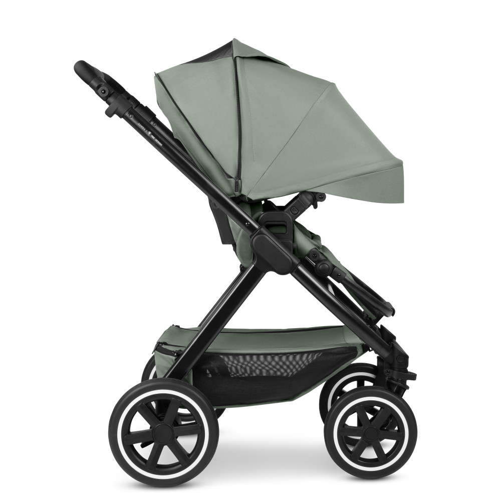 ABC Design Samba 2 - прогулочная коляска для путешествий, система безопасности HappyBelt, удобное складывание FlexiFold, большой корзина • Pine