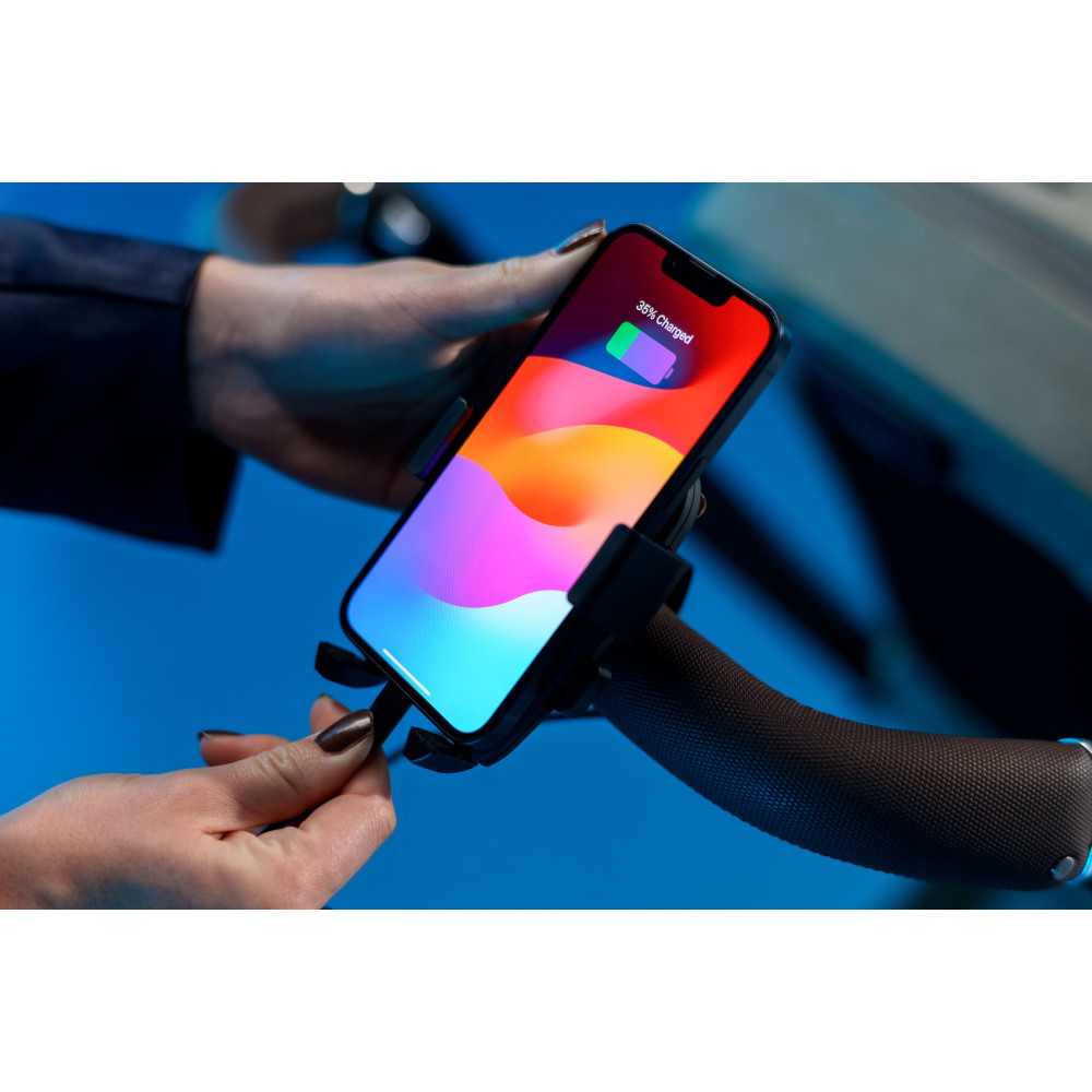 Maxi-Cosi Fame - дитяча прогулянкова коляска для бездоріжжя (система освітлення LED, вбудований павербанк, регульована по висоті люлька) • Twillic Green