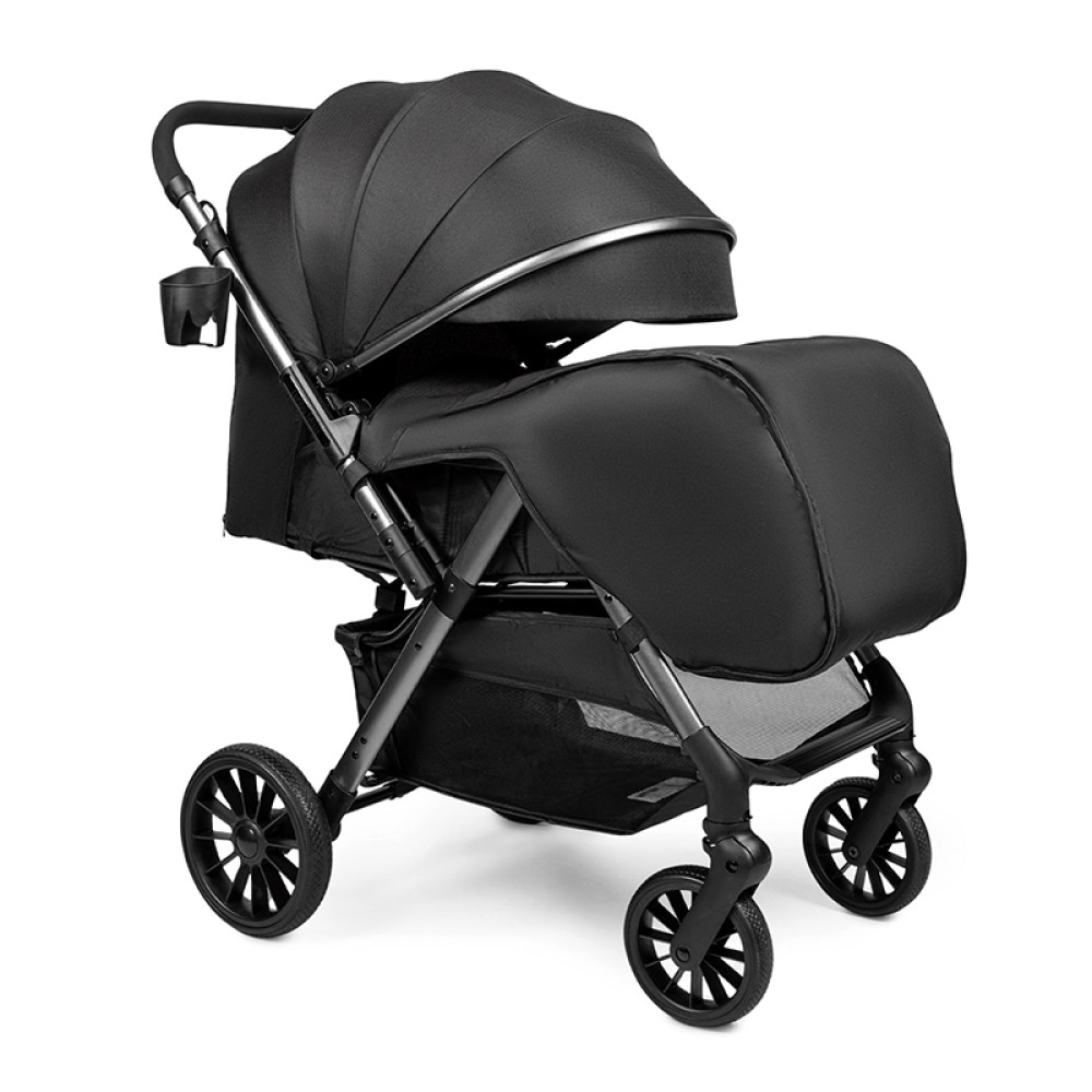 Ninos Maxi 2 - прогулочная коляска для путешествий, легкая и компактная • Black Graphite
