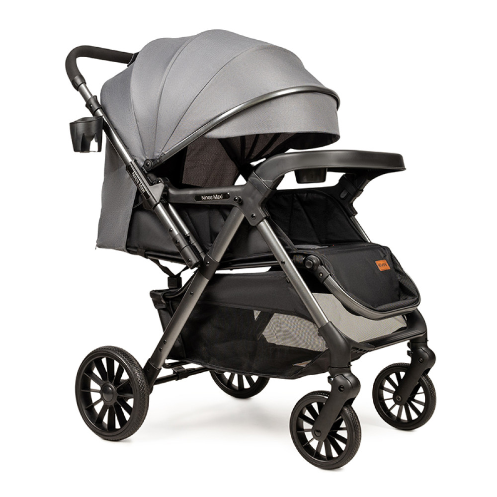 Ninos Maxi 2 - прогулочная коляска для путешествий, легкая и компактная • Grey Graphite