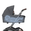 Maxi-Cosi Fame - дитяча коляска 3в1 з автокріслом Maxi-Cosi Pebble 360 Pro² (від 0 до 18 місяців / 40 - 87 см), коляска для бездоріжжя (система освітлення LED, вбудований павербанк, регульована по висоті люлька) • Twillic Graphite