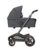 Maxi-Cosi Fame - дитяча коляска 3в1 з автокріслом Maxi-Cosi Pebble 360 Pro² (від 0 до 18 місяців / 40 - 87 см), коляска для бездоріжжя (система освітлення LED, вбудований павербанк, регульована по висоті люлька) • Twillic Graphite