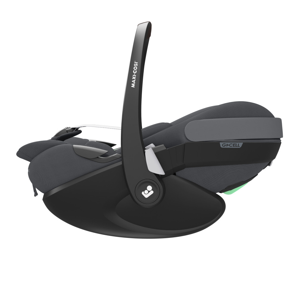 Maxi-Cosi Fame - дитяча коляска 3в1 з автокріслом Maxi-Cosi Pebble 360 Pro² (від 0 до 18 місяців / 40 - 87 см), коляска для бездоріжжя (система освітлення LED, вбудований павербанк, регульована по висоті люлька) • Twillic Graphite