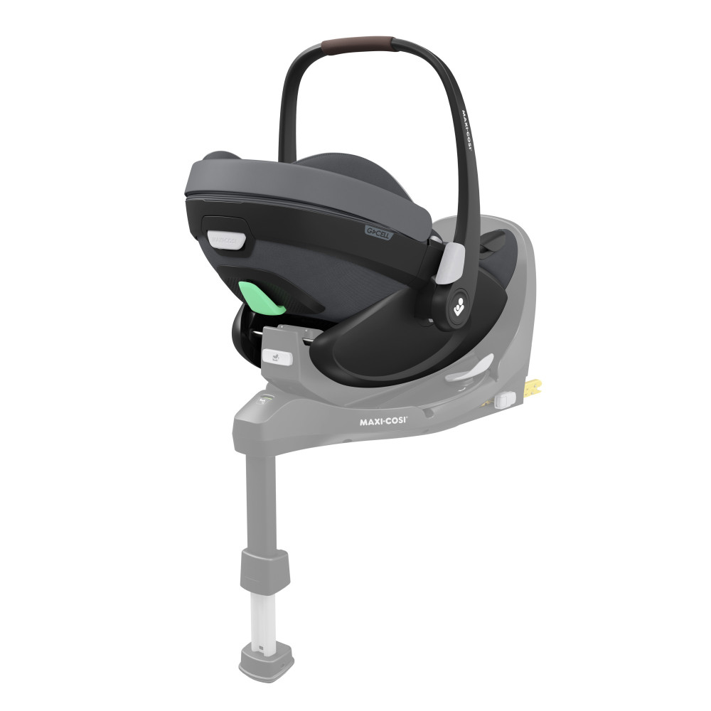 Maxi-Cosi Fame - дитяча коляска 3в1 з автокріслом Maxi-Cosi Pebble 360 Pro² (від 0 до 18 місяців / 40 - 87 см), коляска для бездоріжжя (система освітлення LED, вбудований павербанк, регульована по висоті люлька) • Twillic Graphite