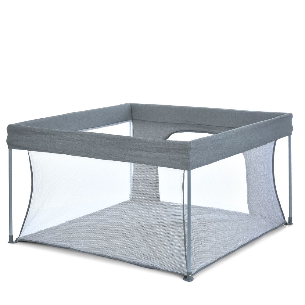 El Camino SWIFT 4 ME 1196 - детский манеж, квадратный, откидной бортик • Dark Gray