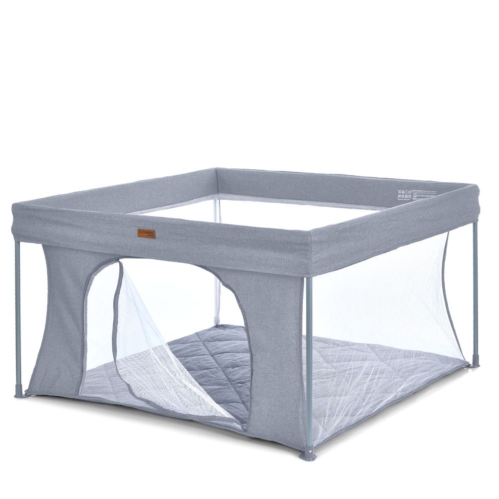 El Camino SWIFT 4 ME 1196 - детский манеж, квадратный, откидной бортик • Grey El Camino SWIFT 4 ME 1196 - детский манеж, квадратный, откидной бортик • Grey