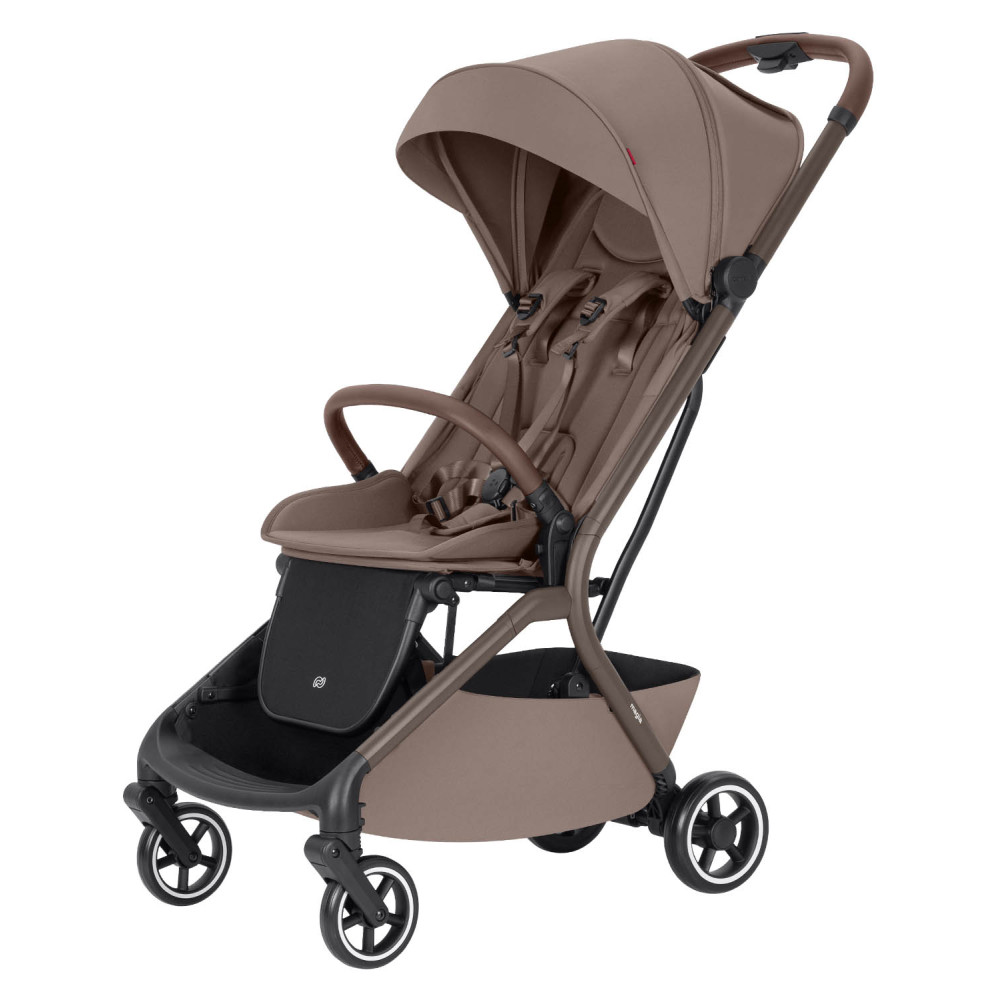 Carrello Magia 2025 CRL-5555 - легкий прогулянковий візок Каррелло Магія, прогулянкова коляска для подорожей, розмір ручної поклажі, компактне складання • Cocoa Beige