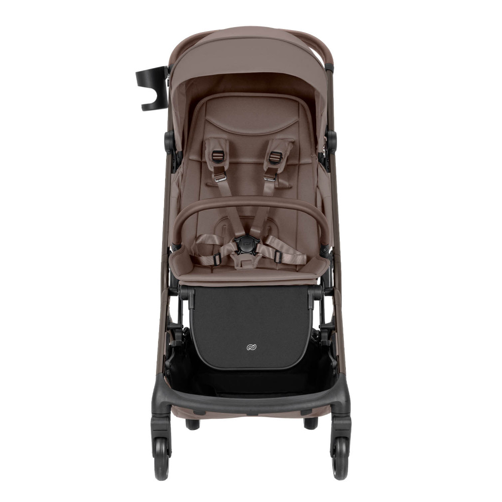 Carrello Magia 2025 CRL-5555 - легкий прогулянковий візок Каррелло Магія, прогулянкова коляска для подорожей, розмір ручної поклажі, компактне складання • Cocoa Beige