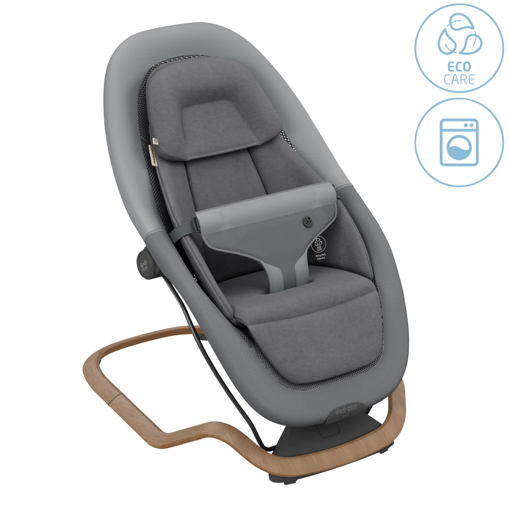 Maxi-Cosi Dove Pro - лёгкое и компактное кресло-качалка для новорождённого с игрушками • Elegance Graphite Maxi-Cosi Dove Pro - лёгкое и компактное кресло-качалка для новорождённого с игрушками • Elegance Graphite