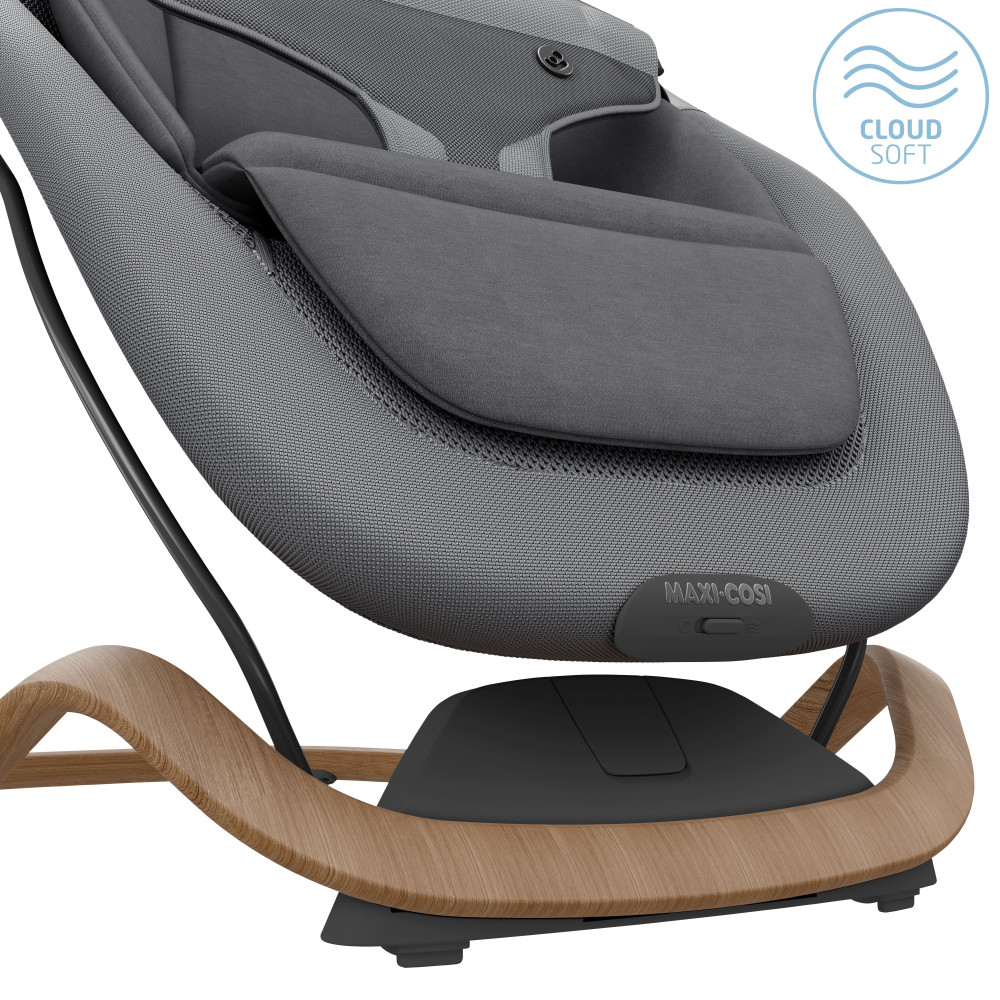 Maxi-Cosi Dove Pro - лёгкое и компактное кресло-качалка для новорождённого с игрушками • Elegance Graphite Maxi-Cosi Dove Pro - лёгкое и компактное кресло-качалка для новорождённого с игрушками • Elegance Graphite