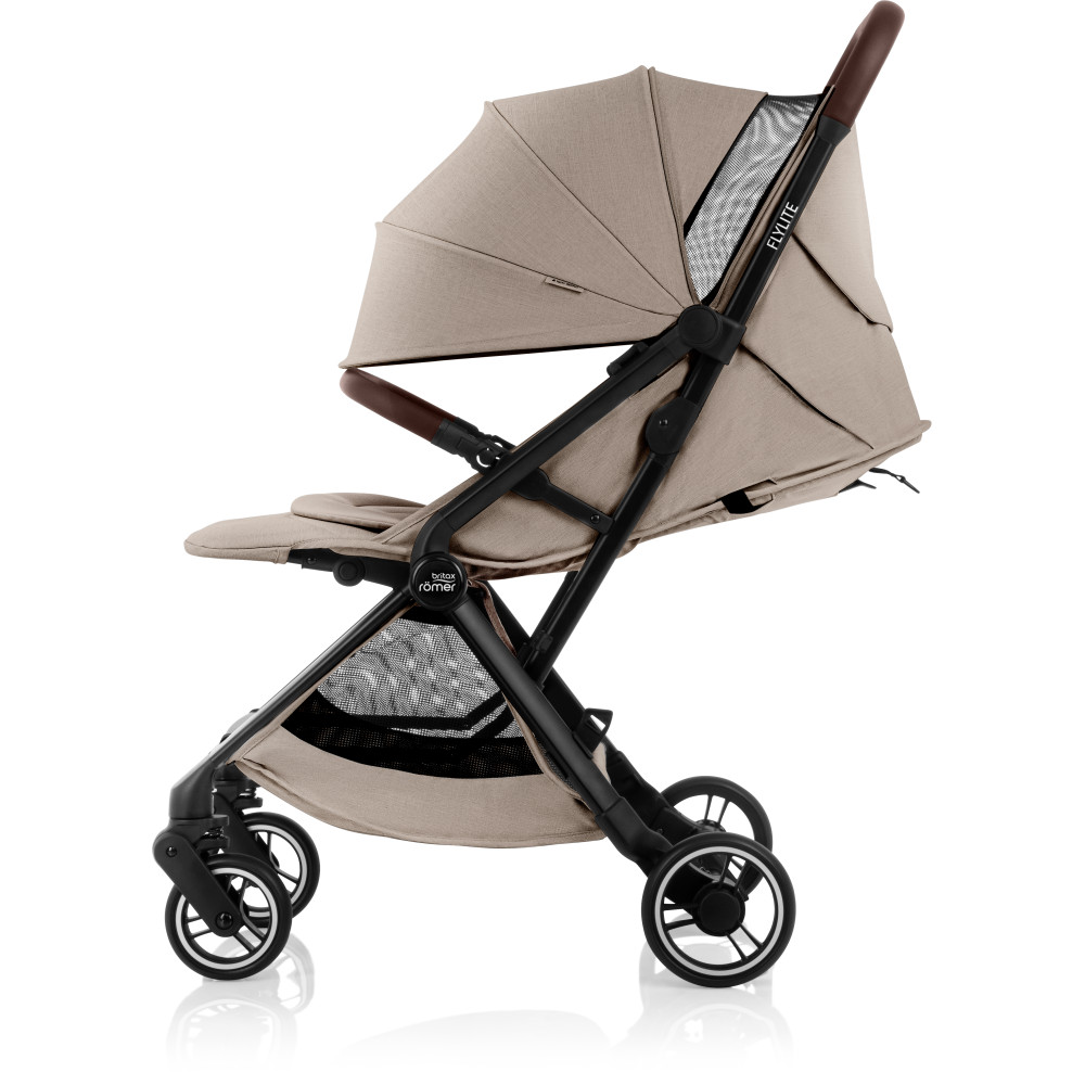 Britax Romer Flylite - всесезонна прогулянкова коляска для подорожей, легка, компактна та маневрена • Teak