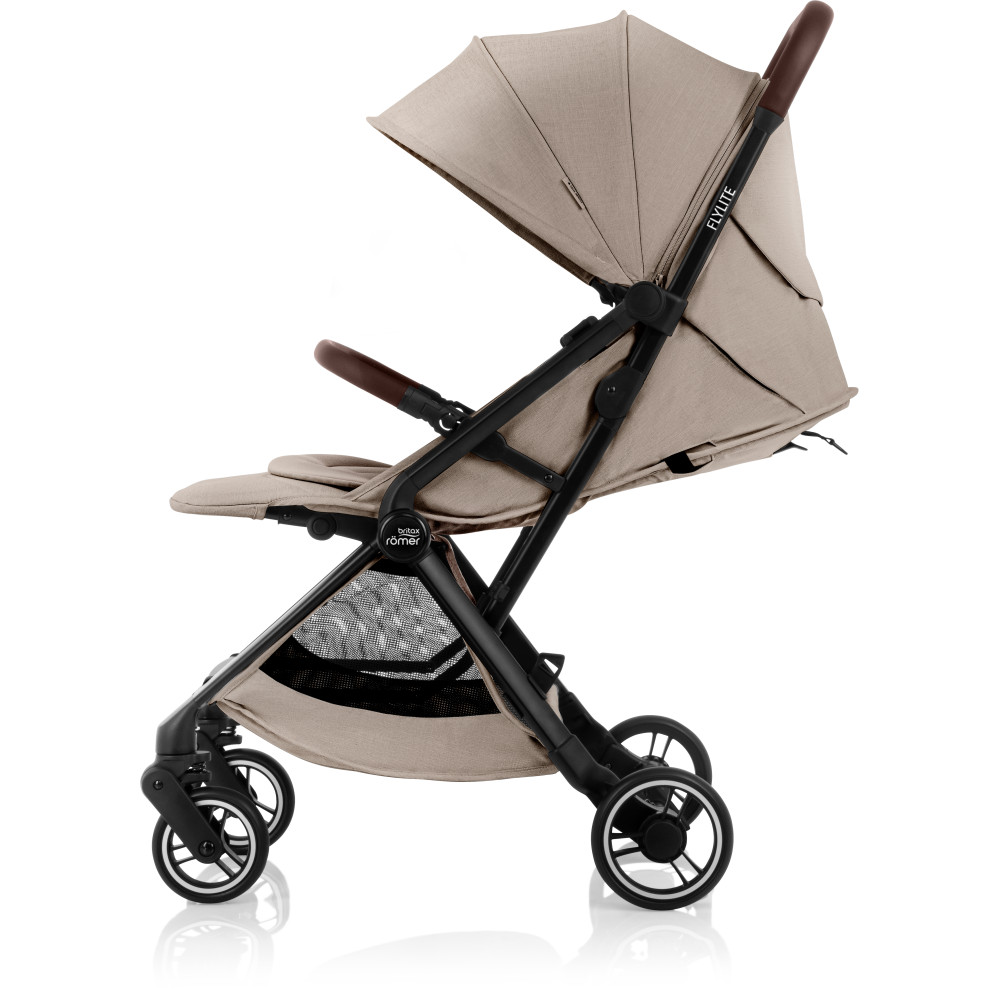 Britax Romer Flylite - всесезонна прогулянкова коляска для подорожей, легка, компактна та маневрена • Teak