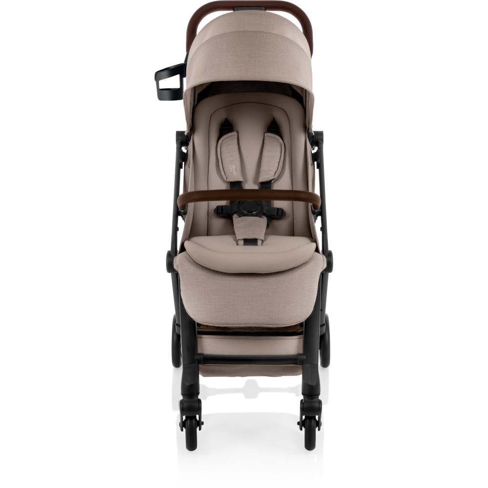 Britax Romer Flylite - всесезонна прогулянкова коляска для подорожей, легка, компактна та маневрена • Teak