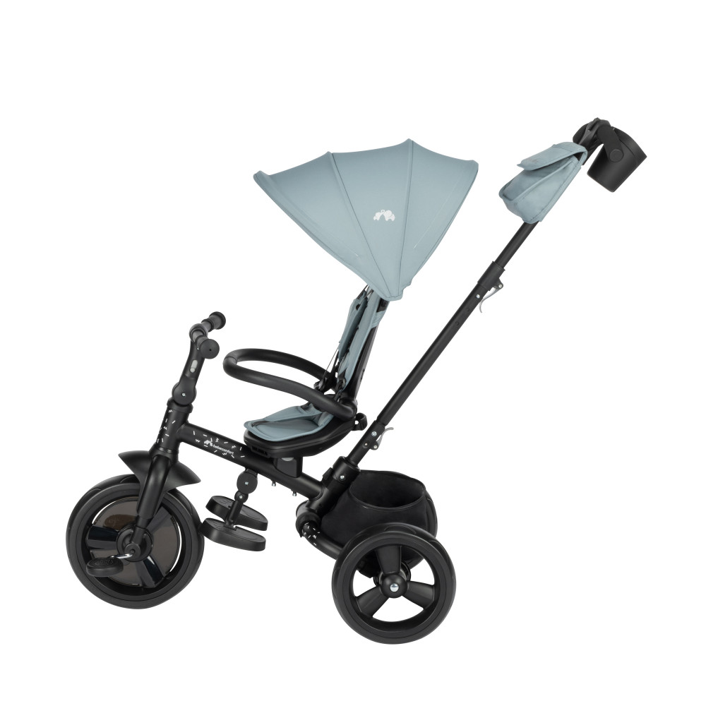 Bebe Confort Windy - дитячий триколісний велосипед, батьківська ручка, кошик • Mineral Blue (1144082210)