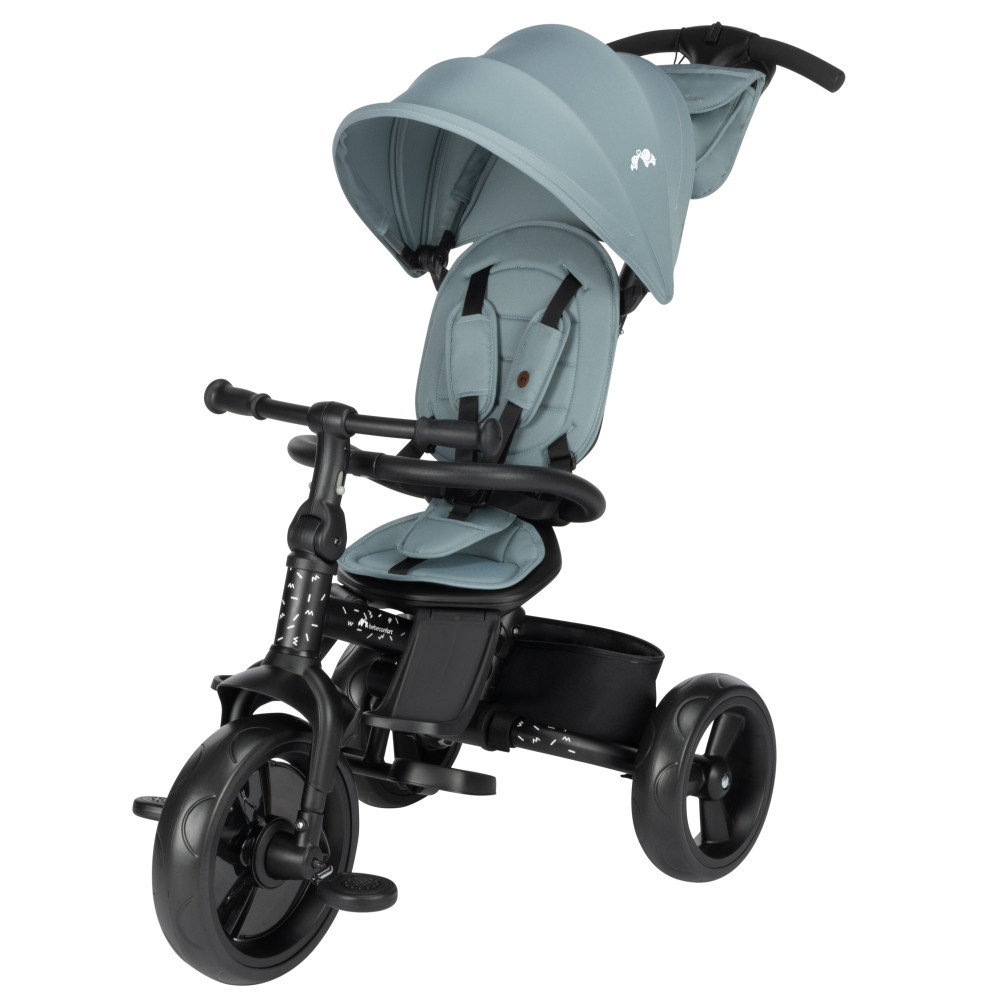 Bebe Confort Windy - дитячий триколісний велосипед, батьківська ручка, кошик • Mineral Blue (1144082210)