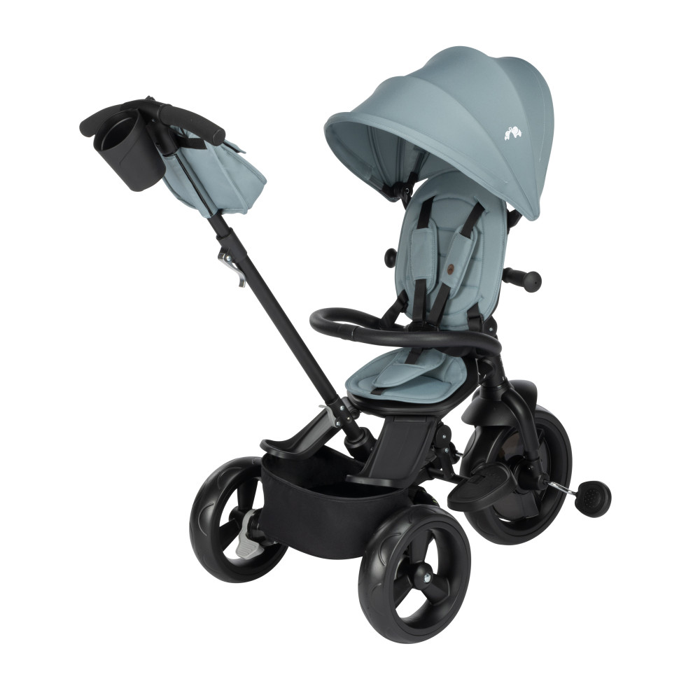 Bebe Confort Windy - дитячий триколісний велосипед, батьківська ручка, кошик • Mineral Blue (1144082210)