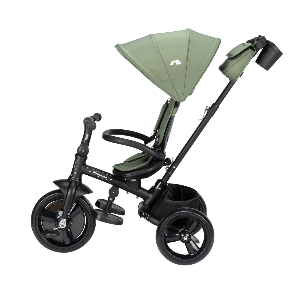 Bebe Confort Windy - дитячий триколісний велосипед, батьківська ручка, кошик • Mineral Green (1144116210)