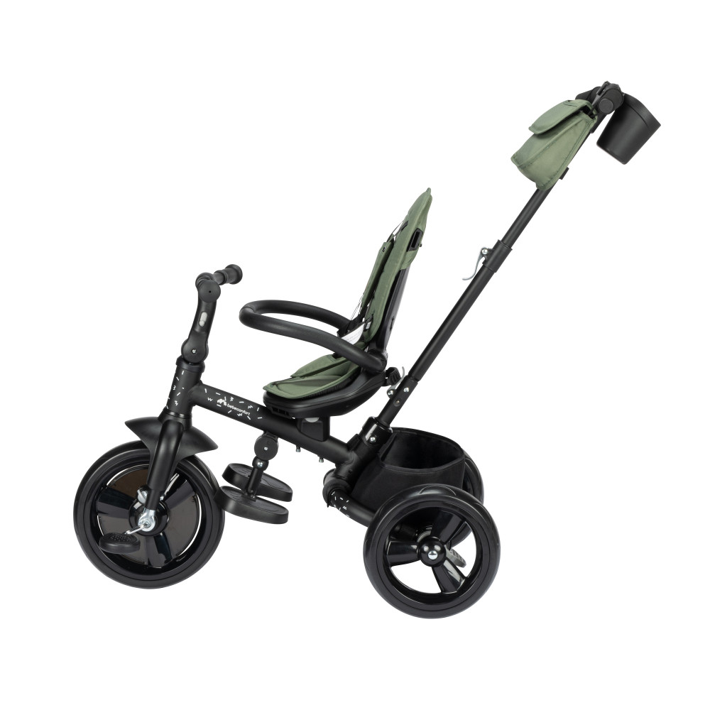 Bebe Confort Windy - дитячий триколісний велосипед, батьківська ручка, кошик • Mineral Green (1144116210)