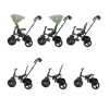 Bebe Confort Windy - дитячий триколісний велосипед, батьківська ручка, кошик • Mineral Green (1144116210)