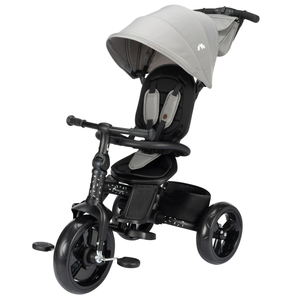 Bebe Confort Windy - дитячий триколісний велосипед, батьківська ручка, кошик • Tinted Grey (1144077210)