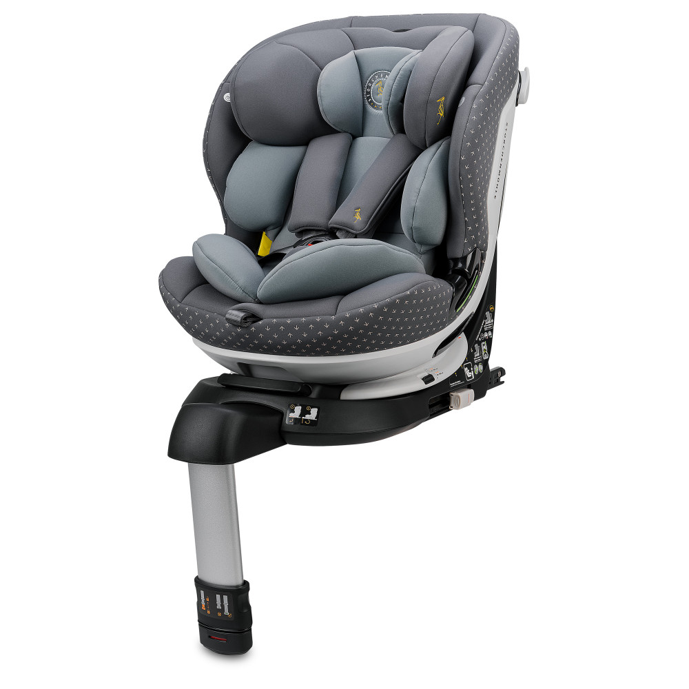 Storchenmuhle Niki complete i-Size - поворотне дитяче автокрісло для новонародженого (від народження до 12 років / 40 - 150 см), система кріплення Isofix • Asphalt (108-275-306)